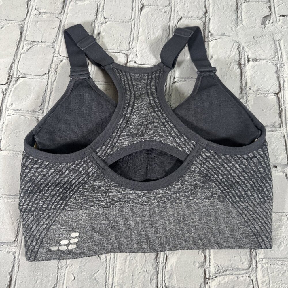 BCG Women’s Low Support Molded Cup Sports Bra size Small Grey Gray Removable Pad - Picture 10 of 14